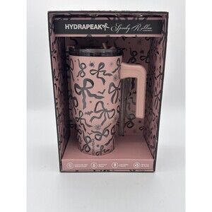 Hydrapeak Voyager 25oz Spooky Ribbon Limited Edition Dusty Rose with Bows Spider